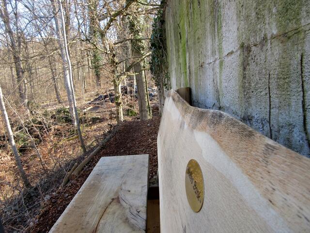 Hier hat sich "Wolle" eine Bank gebaut