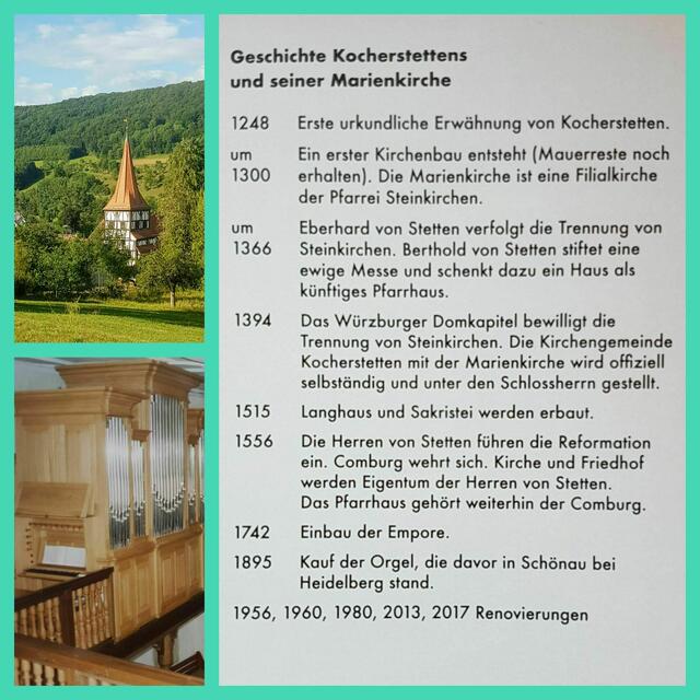 Geschichte der Marienkirche Kocherstetten, Text aus dem Flyer der Kirche
