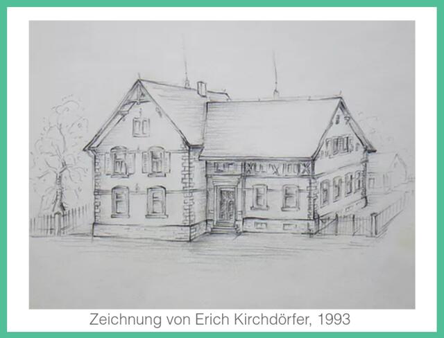 Das frühere Logo wurde von 1993 bis 2020 verwendet. Die Zeichnung war ein Geschenk des Lehrers und Künstlers Erich Kirchdörfer aus Kocherstetten.