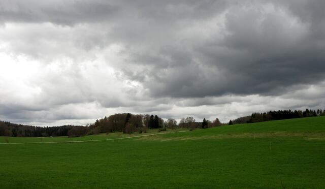 Beeindruckende Wolken über dem Stählernen Männle