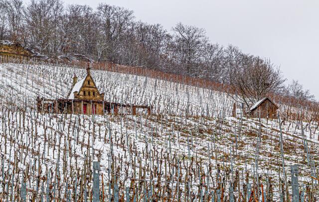 Das Bammersbergsche Weinberghaus im Winter