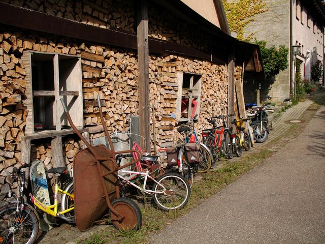 Hütte, Holz und Räder, Langenburg