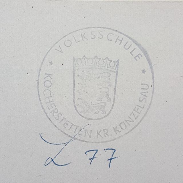 Auch Stempel können etwas erzählen: dieser ist von 1963