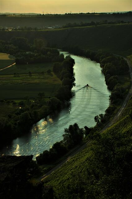 Bootsfahrt auf dem Neckar
