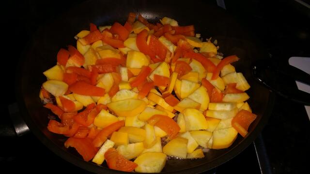 Pfanne - Paprika-Mango