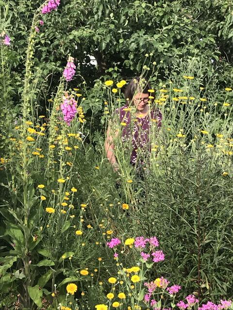 Sarah Peters: Immer auf der Suche nach einem neuen Fotomotiv. | Foto: Katja Bernecker