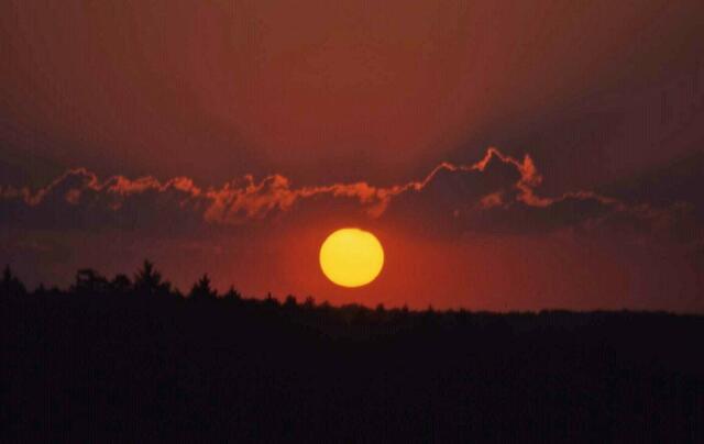 Sonnenuntergang intensiv