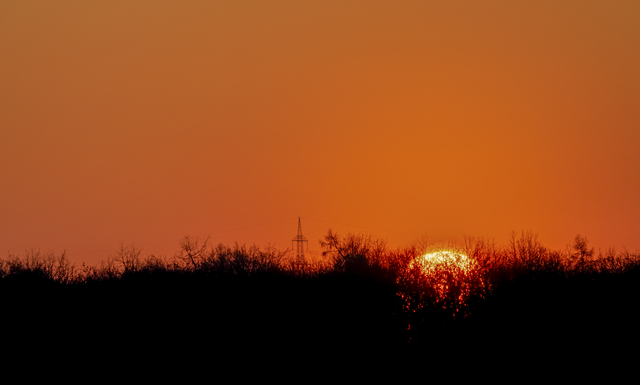 Sonnenuntergang über dem Stromberg...