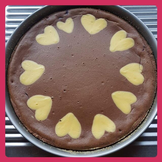 Käsekuchen mit Herz ♡♡♡