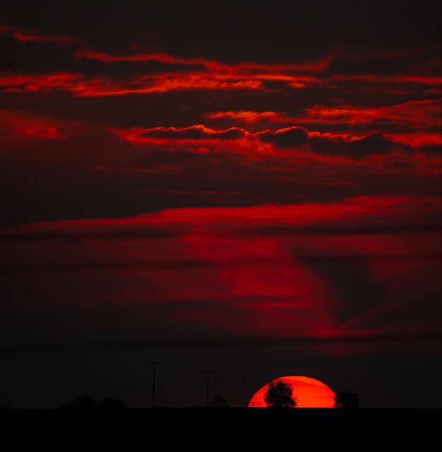 Sonnenuntergang am Halberg 1