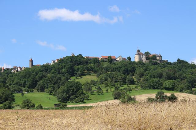 Blick nach Waldenburg auf dem Weg von der Untermühle zum Industriepark
