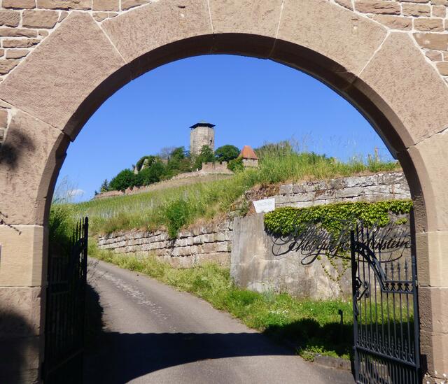 Burg Hohenbeilstein - Blick durch's Tor