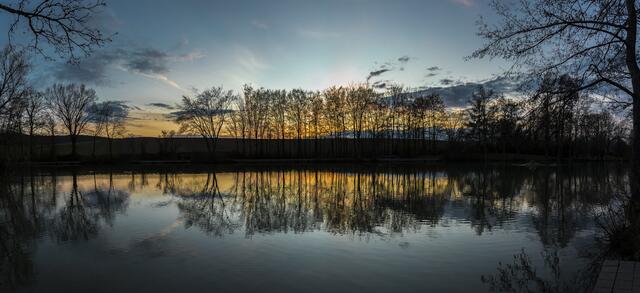 Abendstimmung am Eichbottsee Leingarten