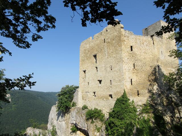 Der Reußenstein ist der Fels, auf dem die ehemalige Burg stand