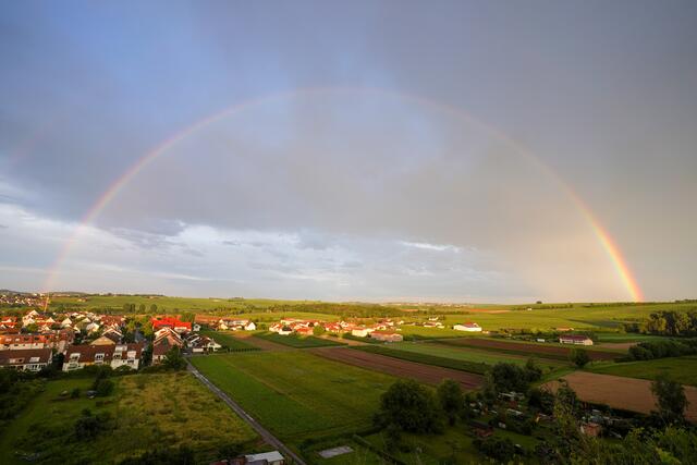 Sonnenuntergang über Lauffen
