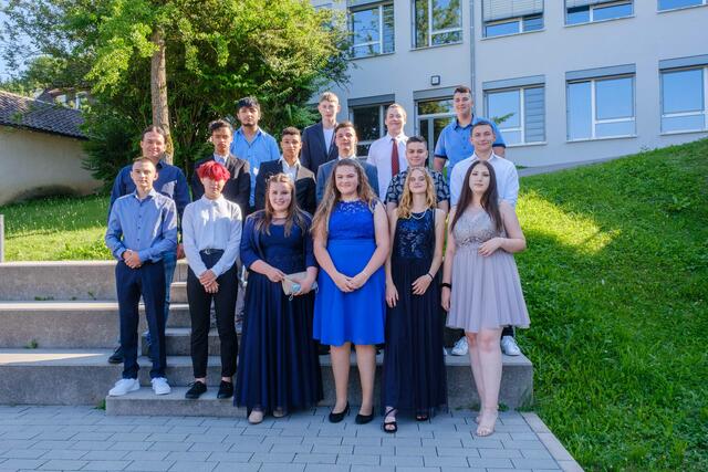 Klasse 9d mit ihrem Klassenlehrer Christian Vogt