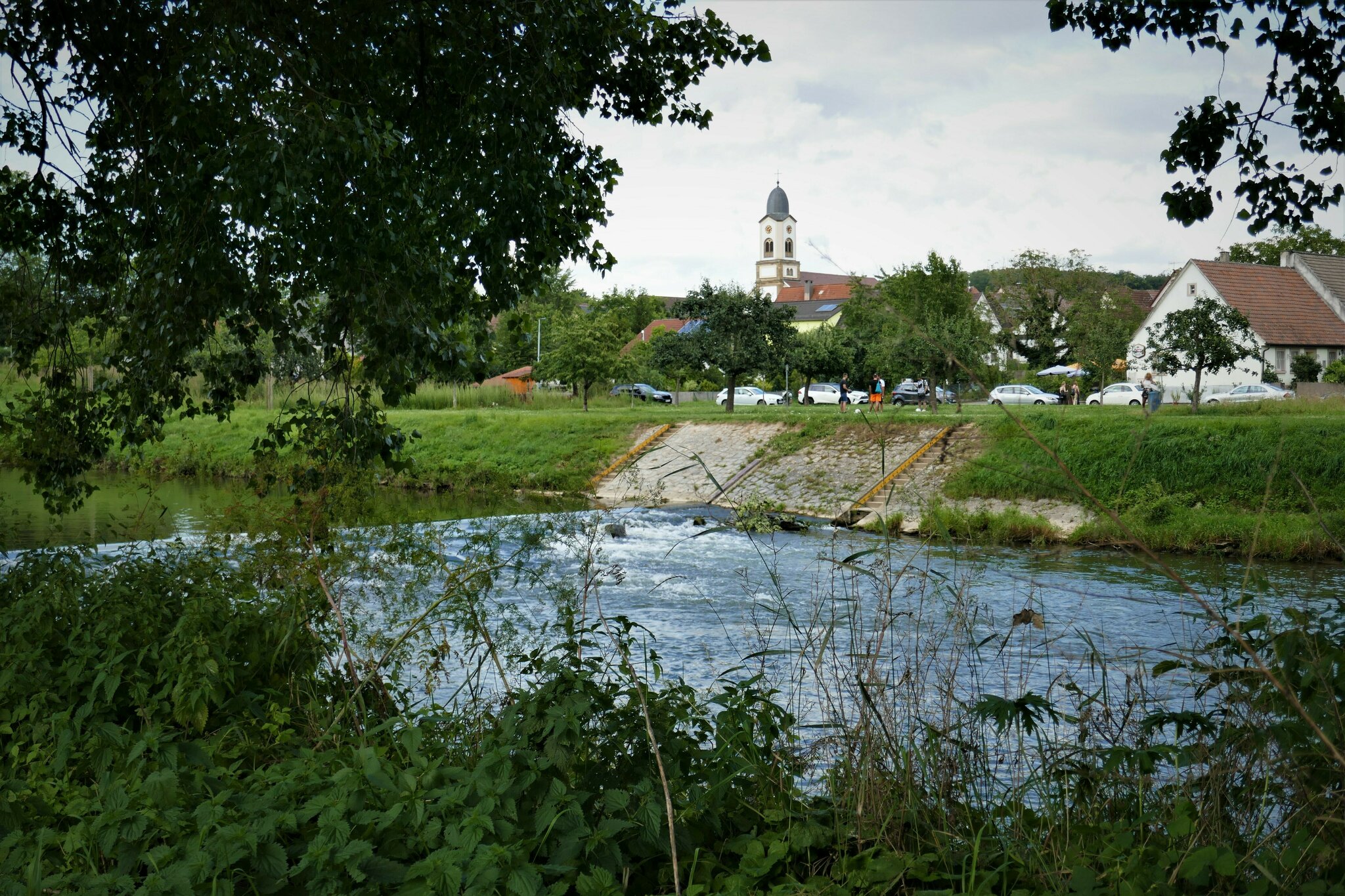 Die Jagst bei Untergriesheim Leingarten