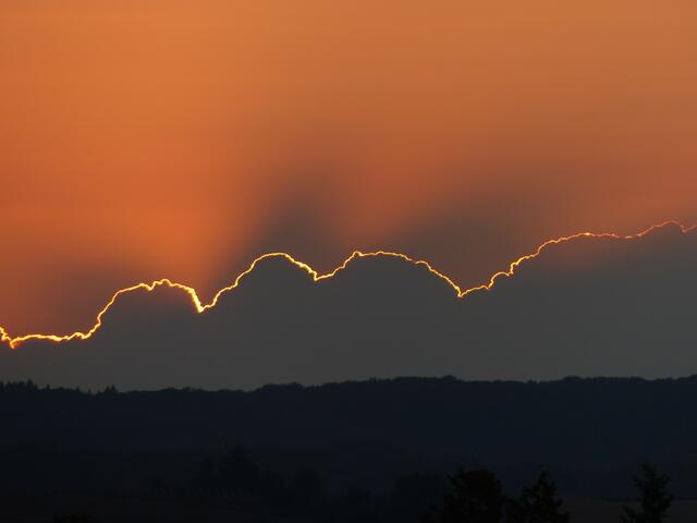 Abendhimmel mit Wolke