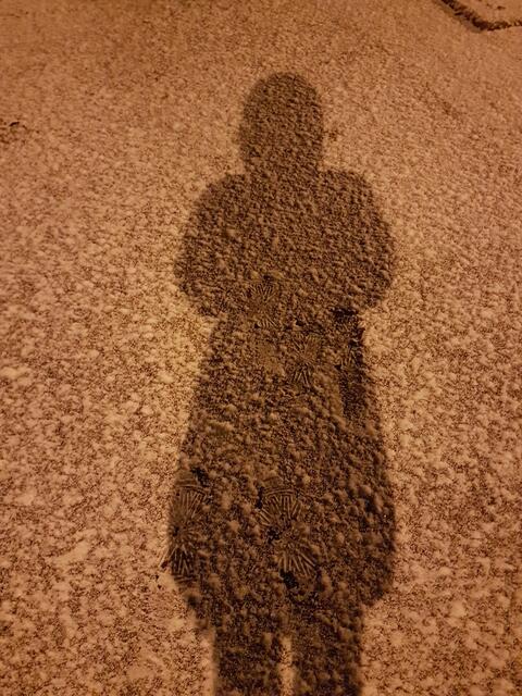 Schatten im Schnee