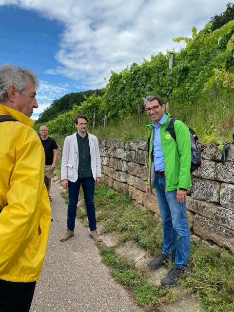 von links: Martin Feucht, Lars Maximilian Schweizer und Dr. Andre´Baumann | Foto: Die Grünen