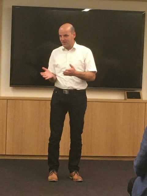 Georg Heitlinger, das neugebackene Mitglied des Landtages von Baden-Württemberg