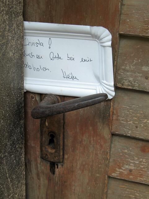 den Kuchen haben wir verpasst. Motiv aus Besigheim.