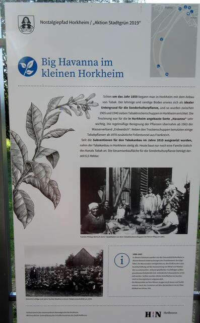 Beispiel für den Nostalgiepfad Horkheim