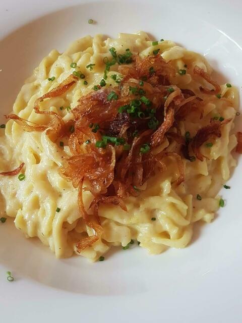 Vegetarisches aus der Jagstmühle: Käsespätzle!!!