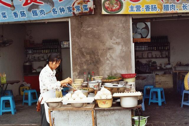 Garküche am chinesischen Straßenrand