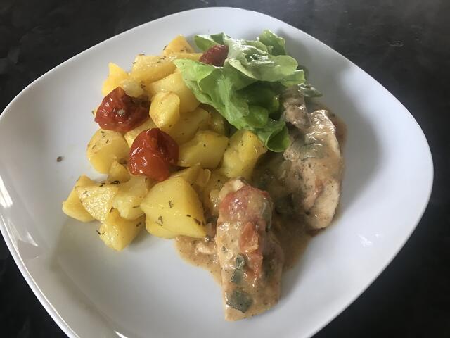 Putenfilet mit Rosmarinkartoffeln