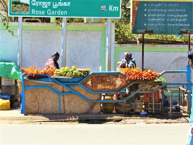Straßenverkauf in Ootacamund (Ooty) Nilgiris