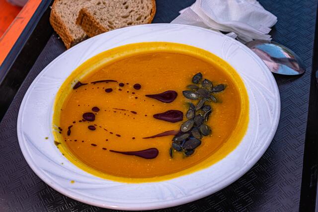 Kürbissuppe (Im BlüBa LB bei der Ausstellung 2o21)