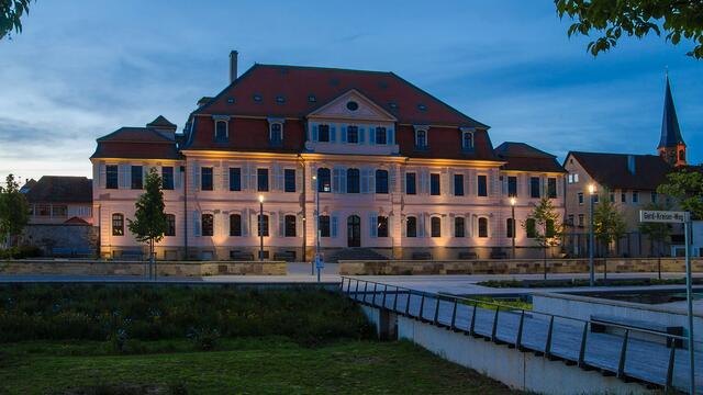 Blaue Stunde am Schloss in Bönnigheim