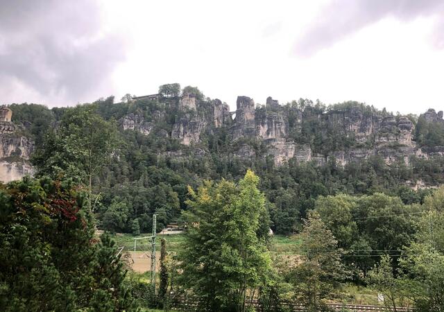 Panoramablick von Rathen aus