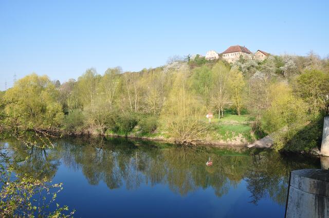 Neippergische Schloss Klingenberg mit Neckar