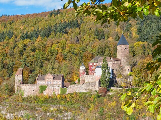 Bunter Odenwald Burg Zwingenberg