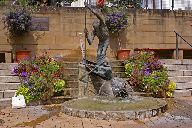Treppen am Glockenstupferbrunnen Nordheim