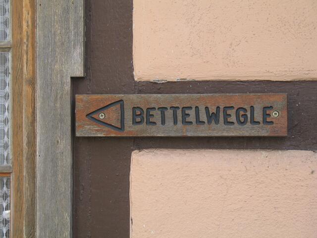 das Wegle selber blieb undokumentiert