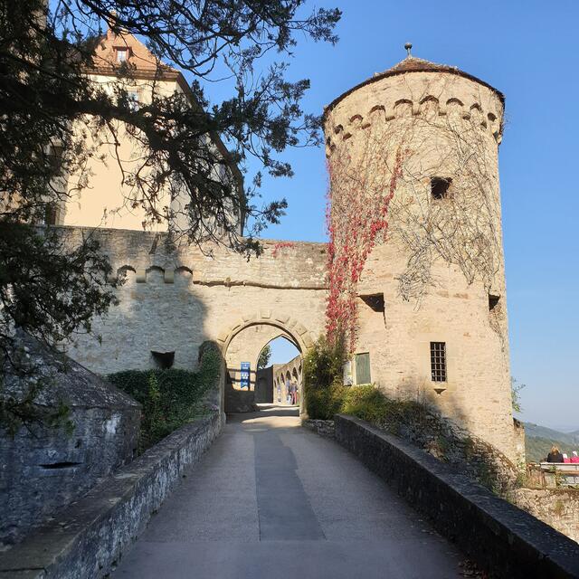 Der Weg in die Burg.