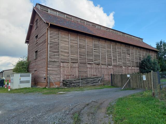 Alte Tabakscheunen zeugen von ehemaligen Tabakanbau in Horkheim.