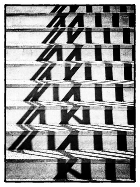 Die Treppe ist der Weg zur Mensa - ohne Mampf kein Master ;-)