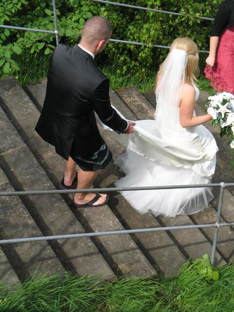 Zum Schmunzeln. Hier ist die Treppe Nebensache.