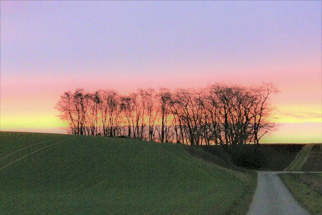 Weg in den Sonnenaufgang
