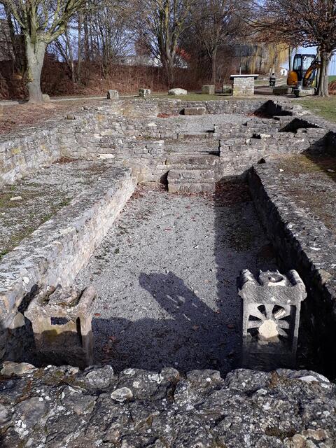 Treppe Mithrastempel Ottmarsheim