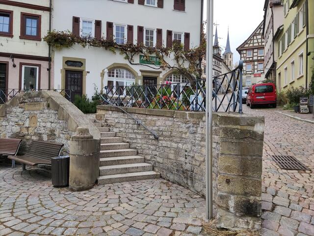 Treppe hoch
