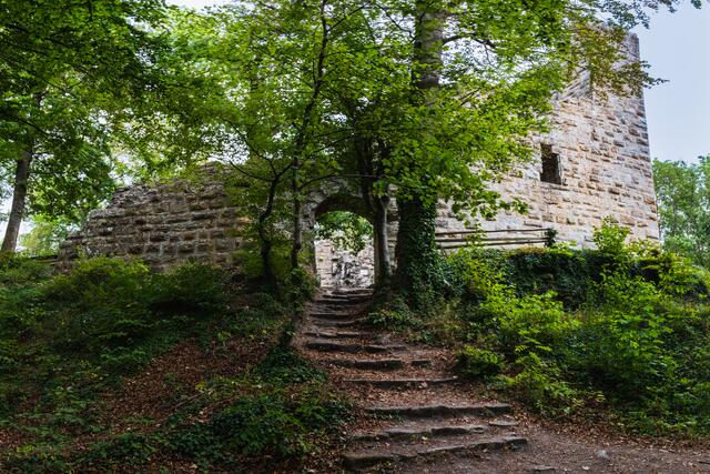 Treppen zur Burg Blankenhorn