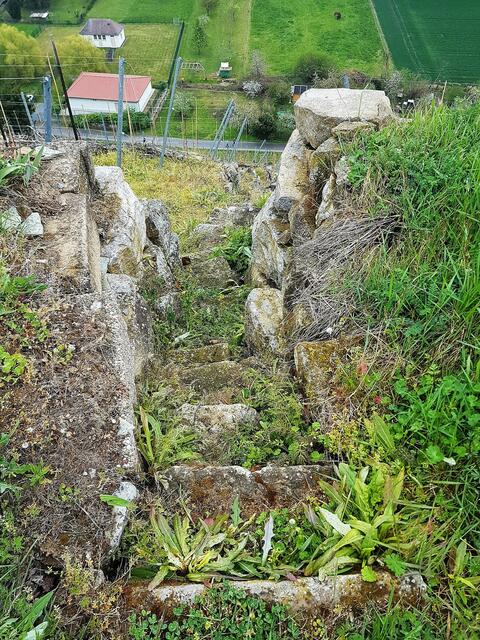 steile Treppe in Lauffen