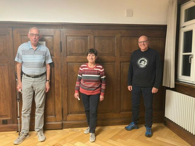 v. li. Horst Schulz, Irene Baum, Dieter Wagner