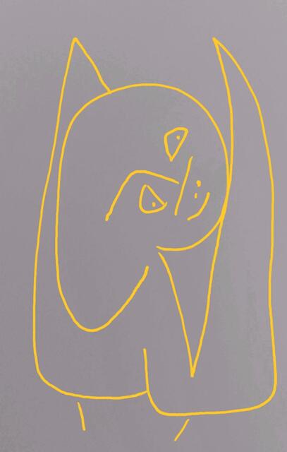 Dem Werk "Engel voller Hoffnung" von Paul Klee, 1939 nachempfunden (Skizze: Angelika Di Girolamo)