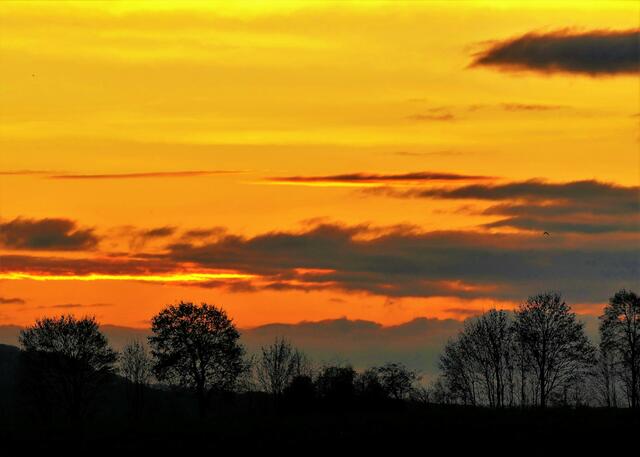 goldener Himmel